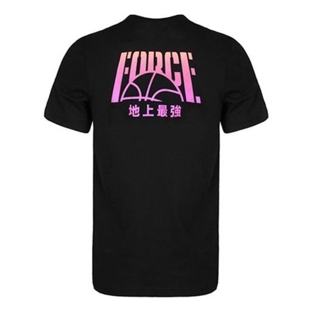 Nike Force Shirt Mens M Black Kanji Air Zoom Tee Japanese T-shirt Embroidered